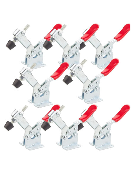 8 Abrazaderas de Palanca Manual HNBun 201B 220lbs Antideslizantes