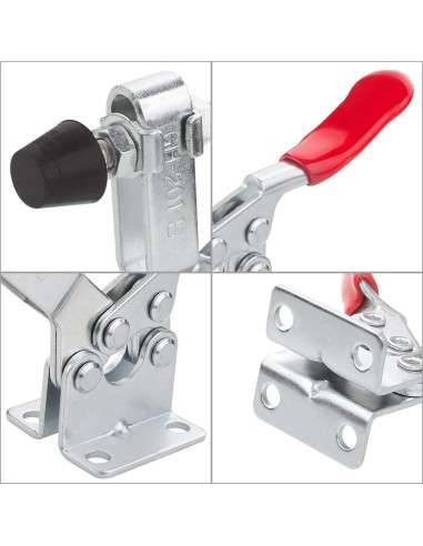 8 Abrazaderas de Palanca Manual HNBun 201B 220lbs Antideslizantes