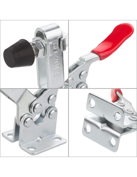 8 Abrazaderas de Palanca Manual HNBun 201B 220lbs Antideslizantes