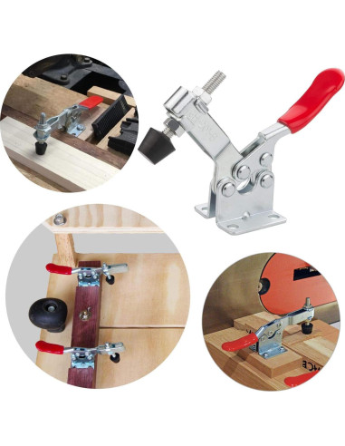 8 Abrazaderas de Palanca Manual HNBun 201B 220lbs Antideslizantes