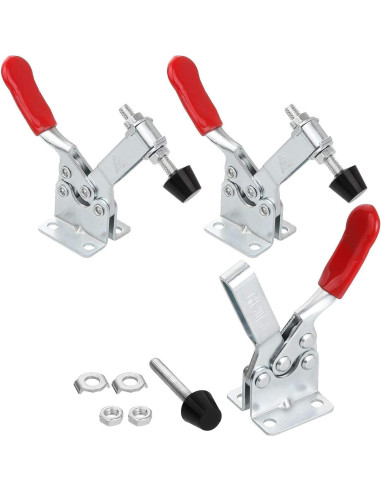 8 Abrazaderas de Palanca Manual HNBun 201B 220lbs Antideslizantes