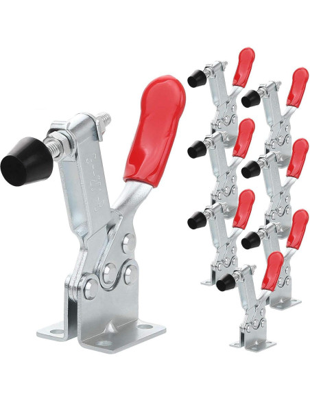 8 Abrazaderas de Palanca Manual HNBun 201B 220lbs Antideslizantes