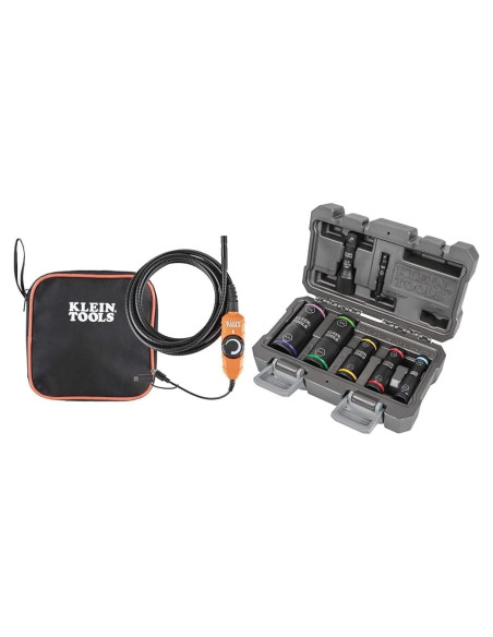 Cámara Borescope Klein Tools 9mm 3m USB + Juego de Enchufes