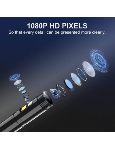 Cámara Endoscópica Doble Lente GinoCaco 5'' HD IP67 7.9mm