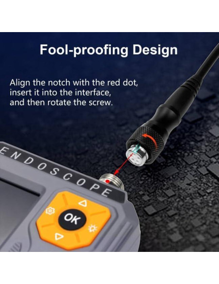 Cámara Endoscópica Doble Lente GinoCaco 5'' HD IP67 7.9mm