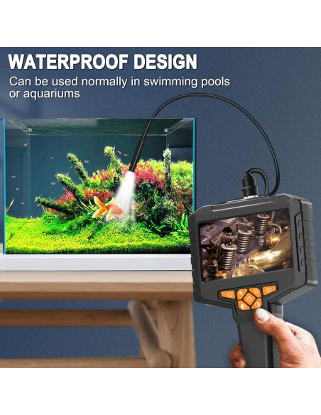 Endoscopio Industrial COOVIE con Pantalla IPS 4.3" HD 1920P