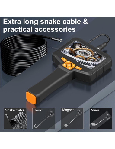 Endoscopio Industrial COOVIE con Pantalla IPS 4.3" HD 1920P