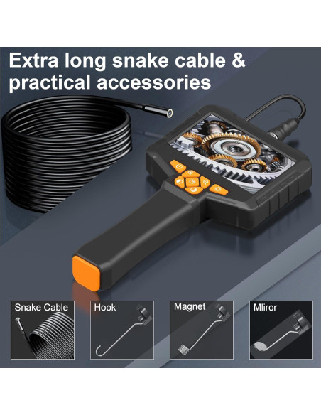 Endoscopio Industrial COOVIE con Pantalla IPS 4.3" HD 1920P
