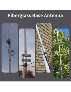 Antena VHF de Fibra de Vidrio 43.18 cm Quanzhou 136-174 MHz 2