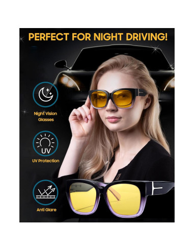 Gafas de Visión Nocturna LVIOE Polarizadas para Mujeres