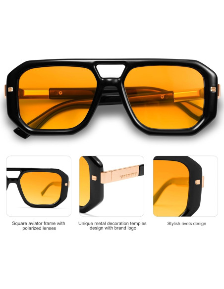 Gafas de sol aviador polarizadas Vanlinker VL9753 unisex