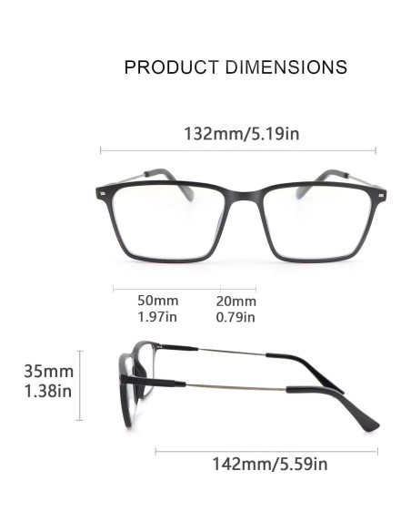 Gafas Fotoquímicas Anti Luz Azul Vepiant - Unisex, UV 100%