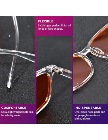 Gafas de luz azul OPTOFENDY para hombres y mujeres, modelo 7508