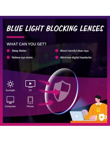 Gafas de luz azul OPTOFENDY para hombres y mujeres, modelo 7508