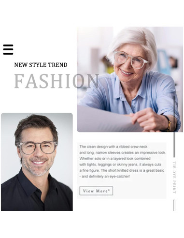 Gafas de Lectura Bifocales Outray 2.5x con Protección Luz Azul