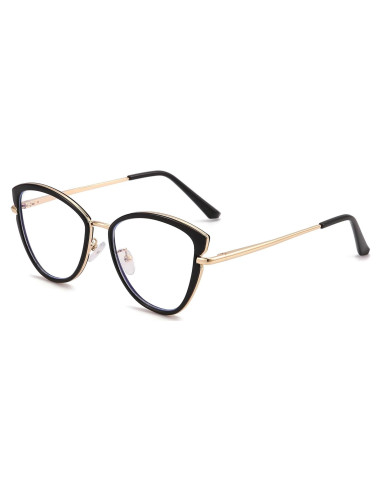 Gafas de Luz Azul Cyxus Cat Eye Metal UV Lentes Claros