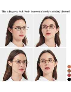 Gafas de Lectura OCCI CHIARI 1.75 con Filtro Luz Azul - 4 Paquetes 2