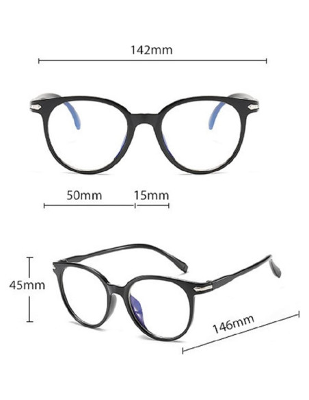 Gafas Anti Luz Azul Retro Euxor para Adultos - Protección UV