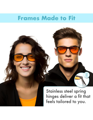 Gafas Bloqueadoras de Luz Azul THL Sleep Naranjas Unisex