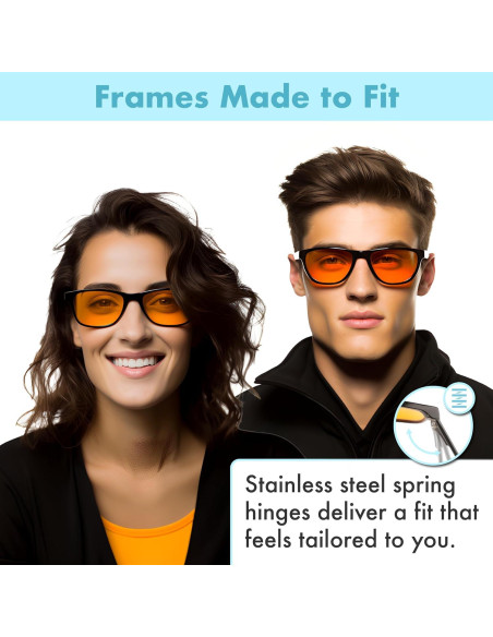 Gafas Bloqueadoras de Luz Azul THL Sleep Naranjas Unisex