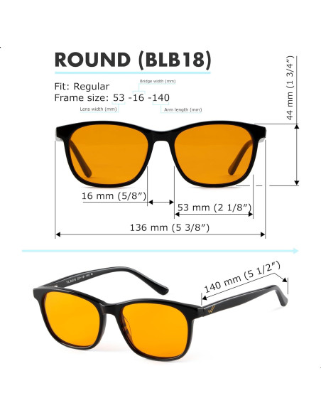 Gafas Bloqueadoras de Luz Azul THL Sleep Naranjas Unisex