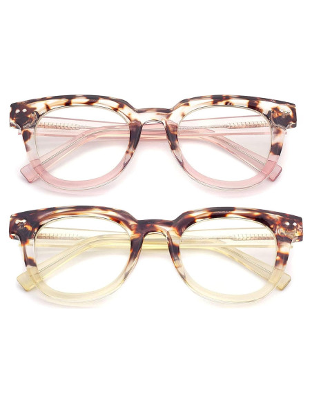 Gafas de lectura TR90 anti luz azul para mujeres 2.5D