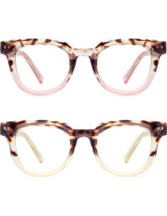 Gafas de lectura TR90 anti luz azul para mujeres 2.5D 2