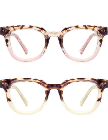 Gafas de lectura TR90 anti luz azul para mujeres 2.5D