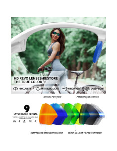Gafas de sol deportivas polarizadas Rosemal 7052 UV400 TR90 2