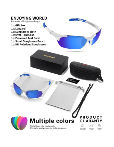 Gafas de sol deportivas polarizadas Rosemal 7052 UV400 TR90