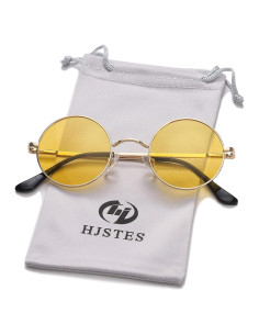 Gafas de sol redondas polarizadas HJSTES UV400 unisex
