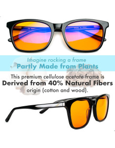 Gafas Bloqueadoras de Luz Azul THL Sleep XL Naranjas para Hombres 2