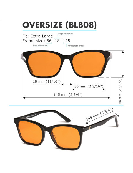 Gafas Bloqueadoras de Luz Azul THL Sleep XL Naranjas para Hombres