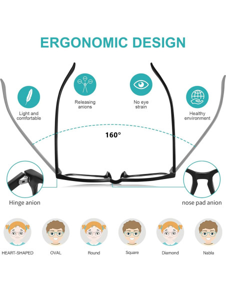 Gafas de Luz Azul Okany para Niños 3-10 Años Antirreflejo