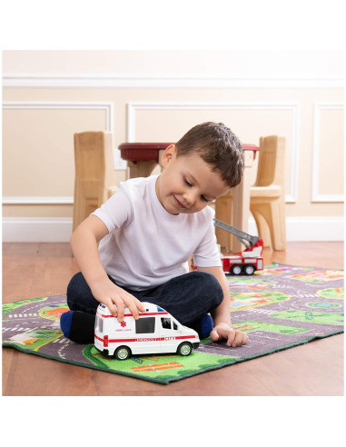 Ambulancia Juguete con Luz y Sonido - Juguete Para Disfrutar