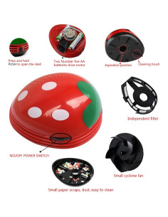 Mini Aspiradora de Escritorio Inalámbrica ZOIPPDMS Patrón Linda 2