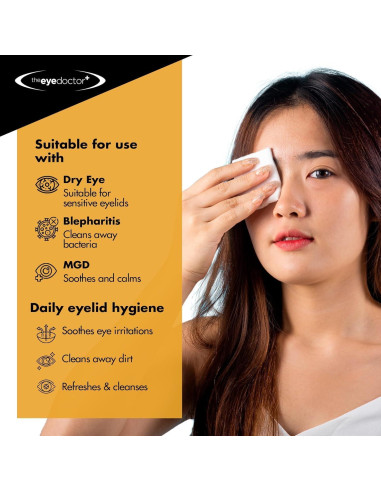 Toallitas para Párpados The Eye Doctor - 20 Unidades Biodegradables