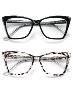 Gafas de lectura TR90 anti luz azul para mujeres 1.75D