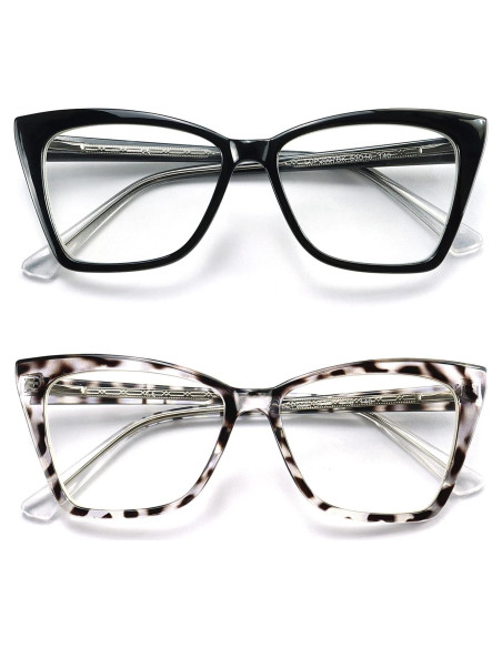 Gafas de lectura TR90 anti luz azul para mujeres 1.75D