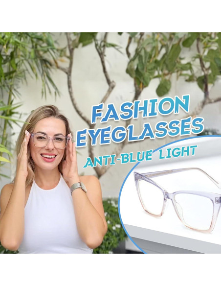 Gafas de lectura TR90 anti luz azul para mujeres 1.75D