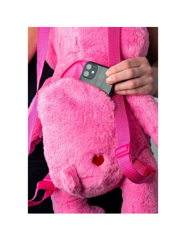 Mochila Cheer Bear Care Bears 50x20 cm Pelaje Sintético