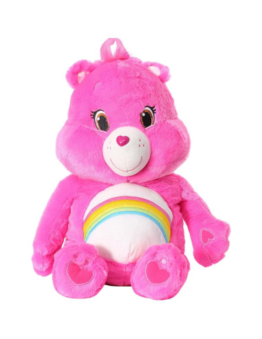 Mochila Cheer Bear Care Bears 50x20 cm Pelaje Sintético