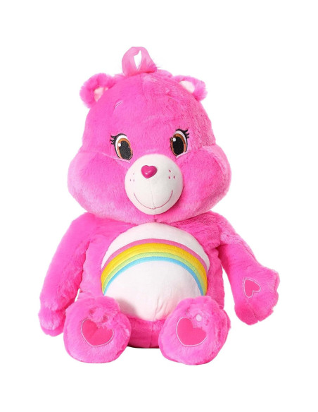 Mochila Cheer Bear Care Bears 50x20 cm Pelaje Sintético