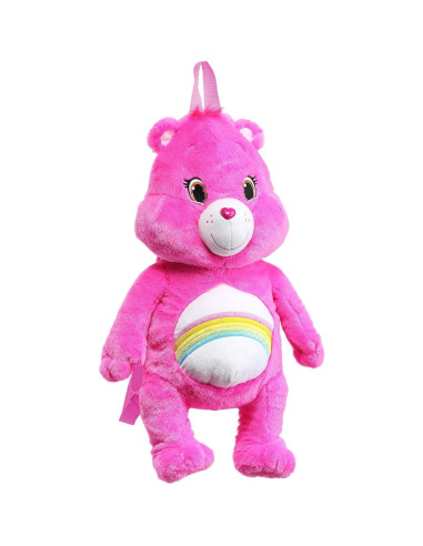 Mochila Cheer Bear Care Bears 50x20 cm Pelaje Sintético