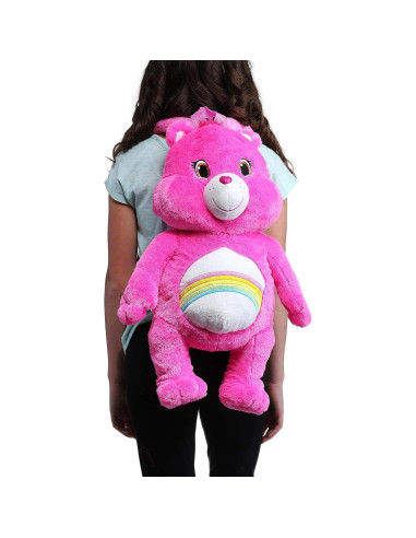 Mochila Cheer Bear Care Bears 50x20 cm Pelaje Sintético
