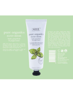 Crema de Manos Orgánica Om She - Albahaca, Pomelo y Menta 2