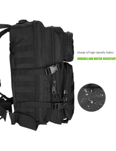 Mochila Táctica ProCase 40L Negra para Exterior y Supervivencia 2