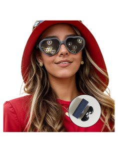 Gafas de Difracción Corazón SAIONJI con Estuche de Metal