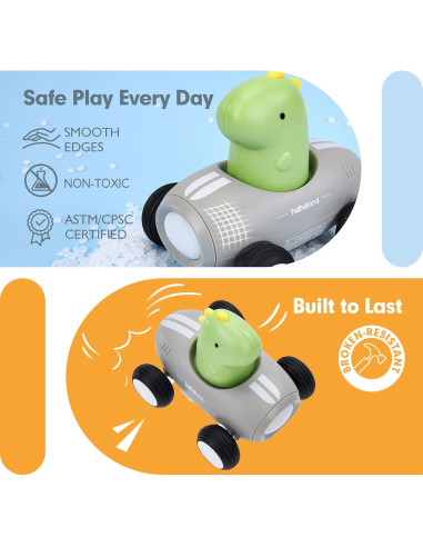 Coche de Empuje Hahaland para Niños 1-3 Años con Música y Luz