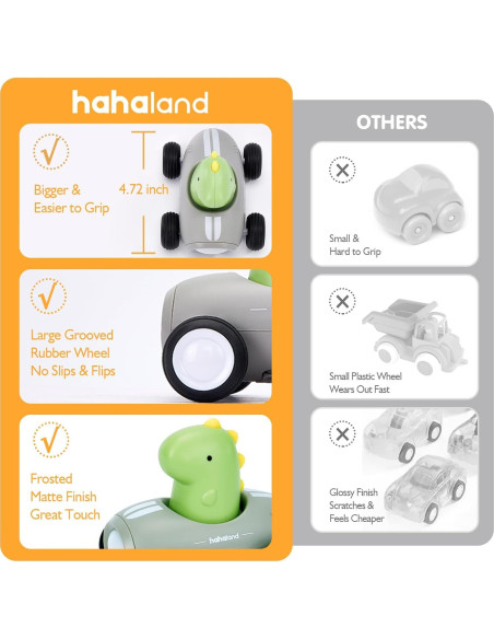 Coche de Empuje Hahaland para Niños 1-3 Años con Música y Luz